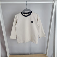Load image into Gallery viewer, Boys Cream Organic Long sleeve Top
