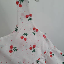Load image into Gallery viewer, Baby Girls Cherry Dress with Sun Hat
