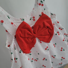Load image into Gallery viewer, Baby Girls Cherry Dress with Sun Hat

