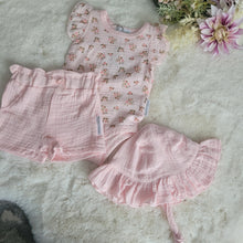 Load image into Gallery viewer, Baby Girls Pink Floral Print 3 Piece Set
