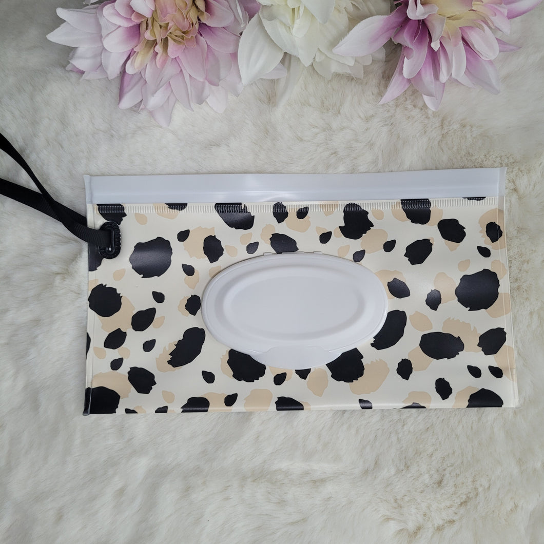 Wipes Travel Case-Leopard Print