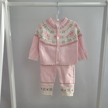 Load image into Gallery viewer, Baby Girls Floral Knitted Set
