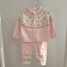 Load image into Gallery viewer, Baby Girls Floral Knitted Set
