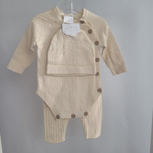 Load image into Gallery viewer, Baby Beige True Knit 3 Piece Outfit
