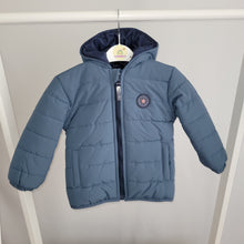 Load image into Gallery viewer, Boys Bench Puffer Coat- Slate Blue
