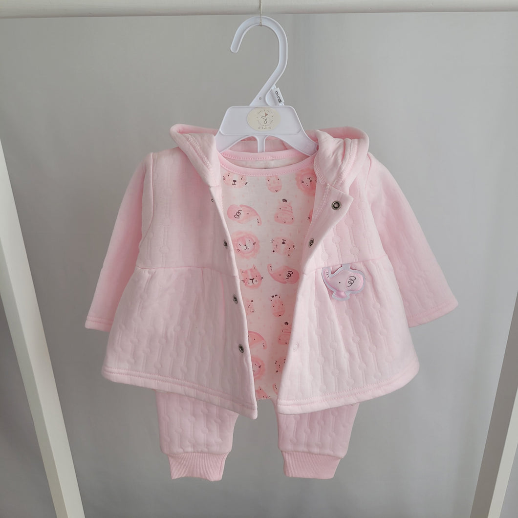 Baby Girls Quilted 3 Piece Set