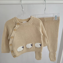 Load image into Gallery viewer, Baby Unisex Sheep Knitted 2 Piece Outfit
