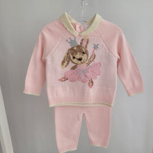 Load image into Gallery viewer, Baby Girls Knitted Ballerina Bunny Set
