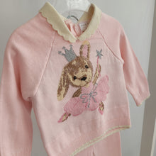 Load image into Gallery viewer, Baby Girls Knitted Ballerina Bunny Set
