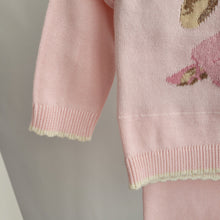 Load image into Gallery viewer, Baby Girls Knitted Ballerina Bunny Set
