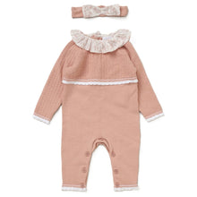 Load image into Gallery viewer, Baby Girls Knitted/ Woven Mix All in One
