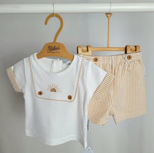 Load image into Gallery viewer, Baby Boys Pinstripe Shorts Set
