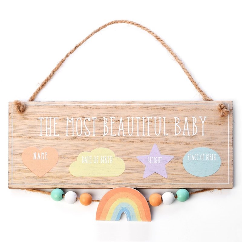 Petit Cheri Hanging Rainbow Keepsake Plaque