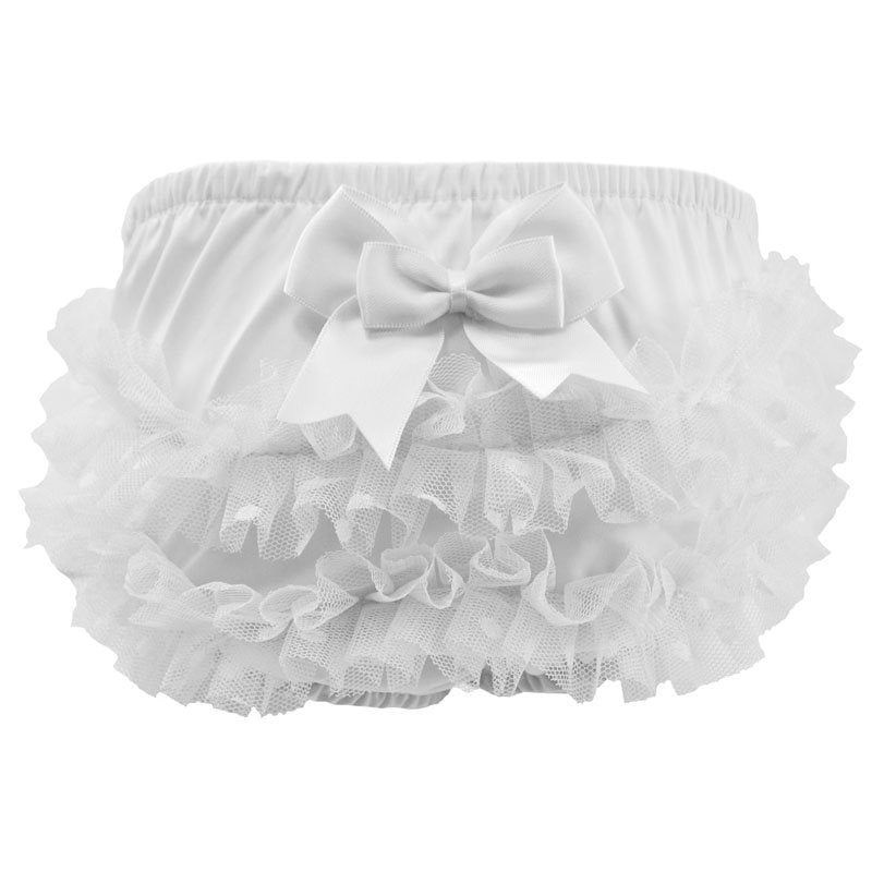 White Frilly Pants