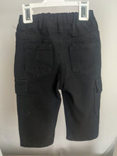 Load image into Gallery viewer, Boys Black Denim Cargo Pants
