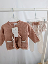 Load image into Gallery viewer, Baby Girls Knitted/ Woven Mix Outfit
