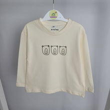 Load image into Gallery viewer, Cream Long Sleeved Top-Bears
