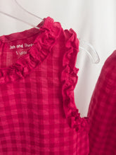 Load image into Gallery viewer, Girls Hot Pink Gingham Set
