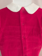 Load image into Gallery viewer, Red Velour Smocked Rocking Horse Sleepsuit
