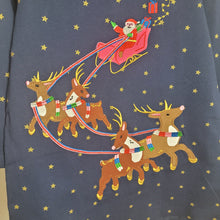 Load image into Gallery viewer, Navy Long Sleeved Christmas Dress
