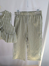 Load image into Gallery viewer, Green Gingham Two Piece Set
