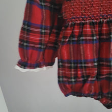 Load image into Gallery viewer, Tartan Smocked Romper
