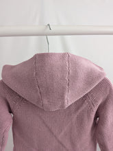Load image into Gallery viewer, Baby Girls Double Knit Hooded Wrap Cardigan
