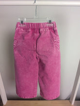 Load image into Gallery viewer, Girls Pink Wide Leg Jeans-Bow
