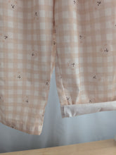 Load image into Gallery viewer, Beige and Cream Plaid Teddy Bottoms
