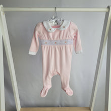 Load image into Gallery viewer, Baby Girls Smoked Velour All In One
