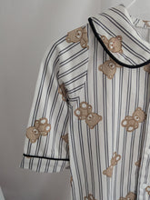 Load image into Gallery viewer, Stripe Teddy Bear Sleepsuit
