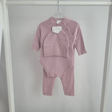 Load image into Gallery viewer, Baby Pink True Knit 3 Piece Outfit
