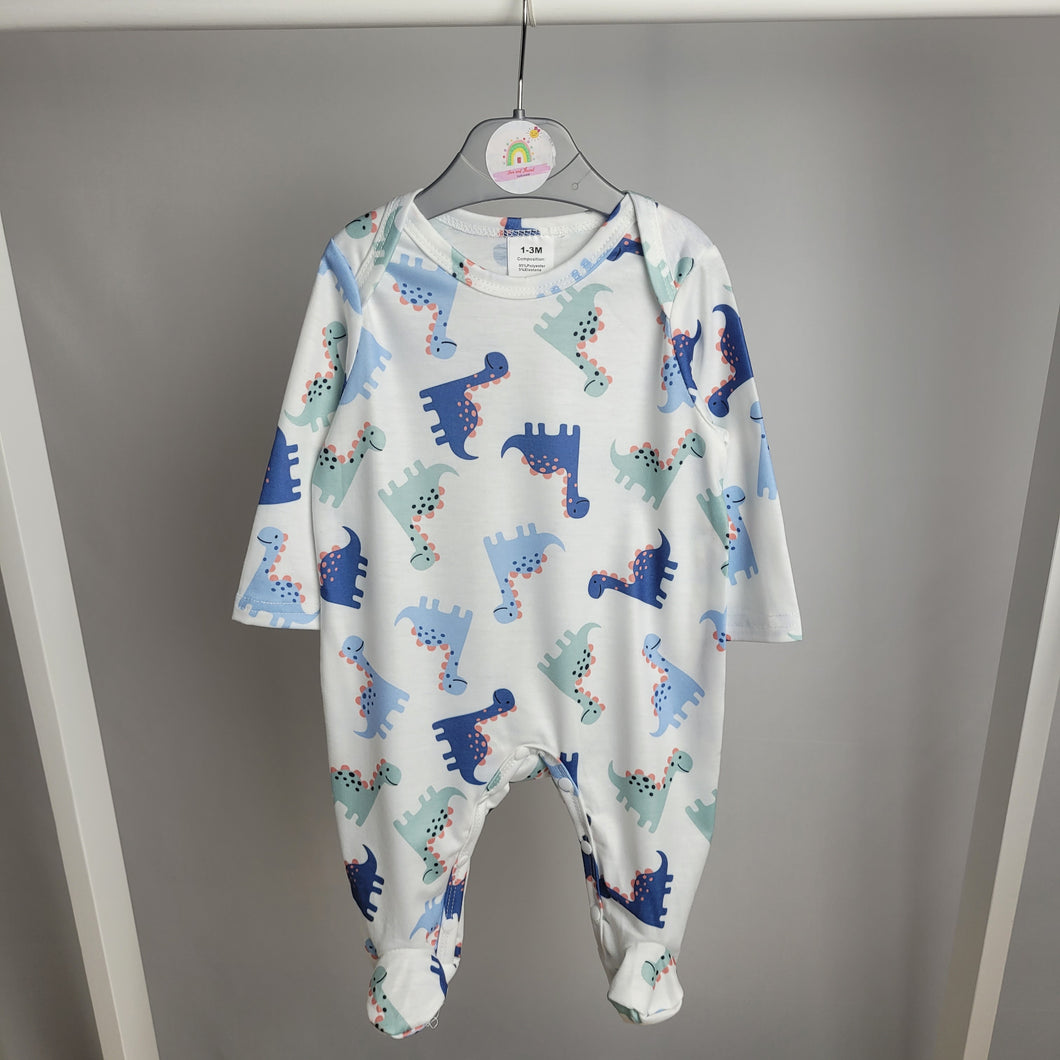 All Over Dino Print Babygrow