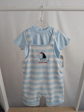 Load image into Gallery viewer, Baby Boys Sailor Dungaree &amp; T-Shirt Set
