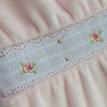 Load image into Gallery viewer, Baby Girls Smoked Velour All In One
