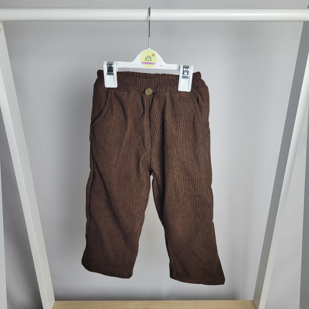 Brown Soft Cord Trousers