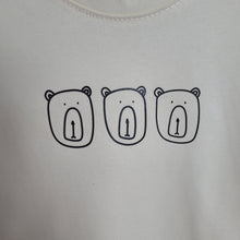 Load image into Gallery viewer, Cream Long Sleeved Top-Bears

