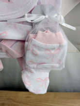 Load image into Gallery viewer, Baby Girls Ribbon 6 Piece Mesh Bag Gift Set
