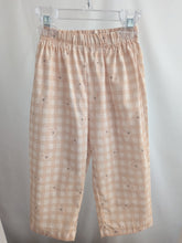 Load image into Gallery viewer, Beige and Cream Plaid Teddy Bottoms
