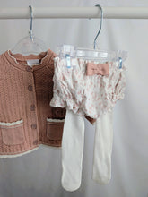 Load image into Gallery viewer, Baby Girls Knitted/ Woven Mix Outfit
