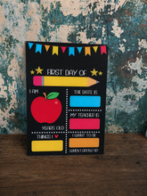 Load image into Gallery viewer, First Day Of School Reusable Board
