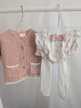 Load image into Gallery viewer, Baby Girls Knitted/ Woven Mix Outfit
