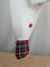 Load image into Gallery viewer, White/Red Tartan Babygrow and Hat
