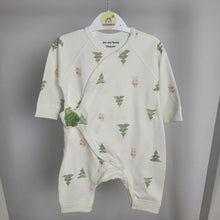 Load image into Gallery viewer, Christmas Tree Layette Footless Babygrow
