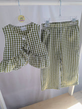 Load image into Gallery viewer, Green Gingham Two Piece Set
