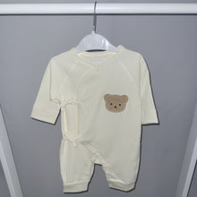 Load image into Gallery viewer, Cream Layette Footless Babygrow
