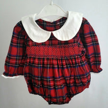 Load image into Gallery viewer, Tartan Smocked Romper
