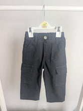 Load image into Gallery viewer, Boys Black Denim Cargo Pants
