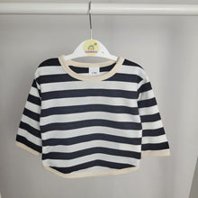 Load image into Gallery viewer, Black and White Stripe Top
