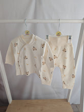 Load image into Gallery viewer, Cream Teddy Bear Two Piece Set
